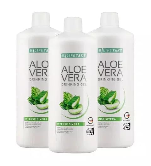 LR Lifetakt Aloe Vera Bebendo Gel Intenso Sivera Cuidados de Saúde Homens Bebem Todos os Dias Conjunto de Tratamento Natural de 3-1000 ml./33.3 fl.oz