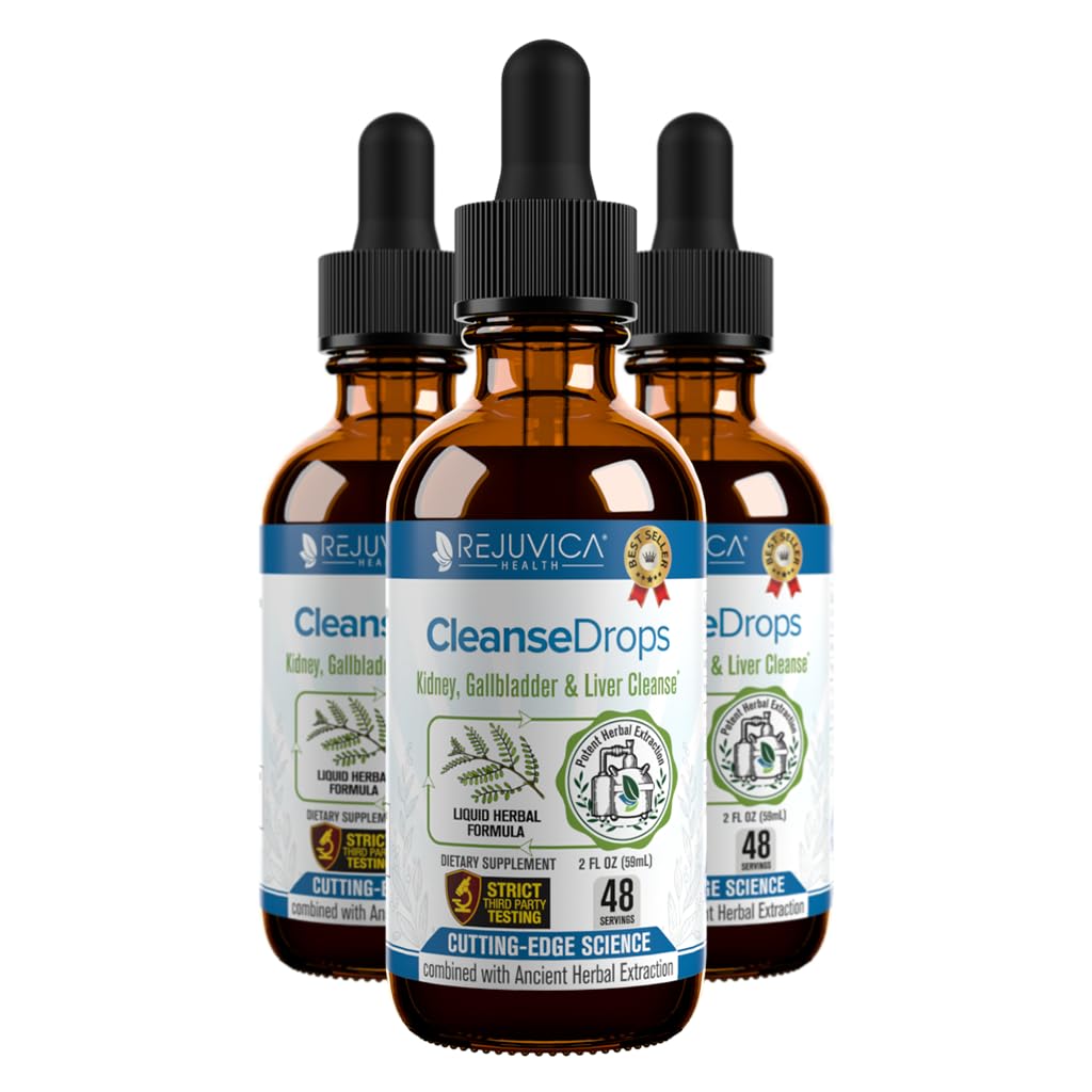 Cleanse Drops - Advanced Kidney & Gallbladder Cleanse Supplement - Liquid Delivery for Better Absorction - Chanca Piedra Usado na floresta amazônica