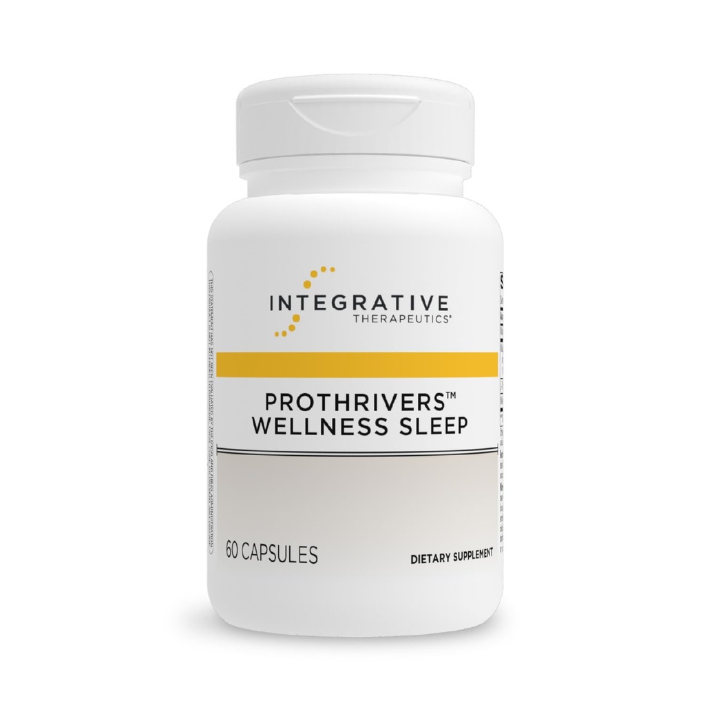 Terapêutica Integrativa ProThrivers Wellness Sleep - Suplemento de Apoio ao Sono para Adultos* - Suporte com Melatonina e Magnésio - Vegan, Gluten-Free & Dairy-Free - 60 Cápsulas (60 Servings)