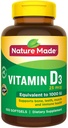 Natureza Vitamina D3 25 mcg., 650 Softgels