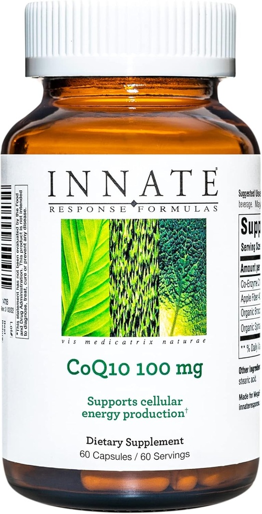 Fórmulas de resposta INNATE - CoQ10 100 mg, Fórmula de suporte energético - 60 Cápsulas (60 Servings)