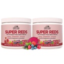 FARMAS DE PAÍS Super Vermelhos, Energizante Polifenol Superalimento, Mais de 40 Super Frutas e Berries, Poderosos Antioxidantes e Polifenóis, Suporta Energia, Suportes Circulação, 40 Servimentos, Cereja Misturada