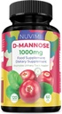 D Mannose 120 Cápsulas - 1000 mg por dose - Suplemento dietético Ajuda a promover a saúde do trato urinário - Natural Vegan ITU Defesa