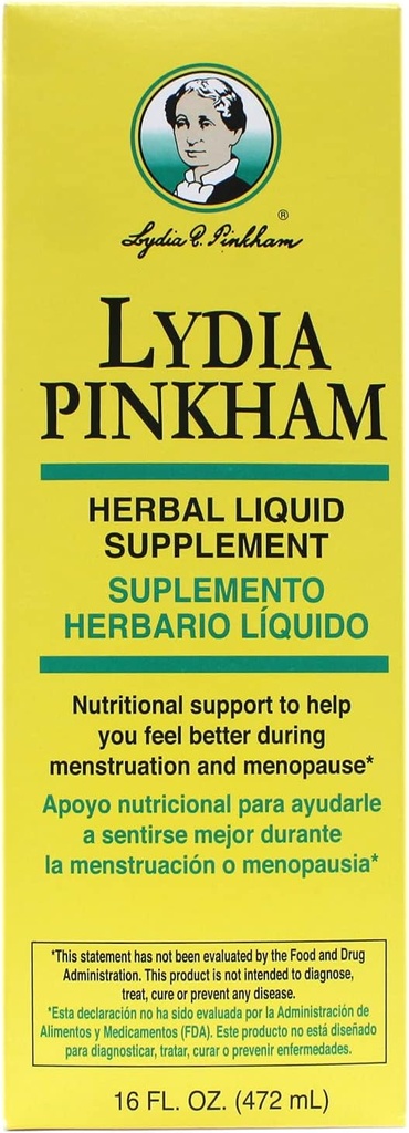 Lydia Pinkham Herbal Liquid Supplement 16 onças (Pacote de 11)