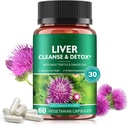 Liver Cleanse & Detox pílulas para o reparo da saúde do fígado - com extrato de cardo de leite, Raíz de dente-de-leão, Ginger, Beetroot pó e vitaminas - Suporte de fígado natural, 60 Cápsulas Vegan