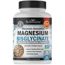 Bisglicinato de magnésio 100% Quelato Sem Efeito Laxativo - Absorção máxima e biodisponibilidade, Totalmente Reagido e Buffered - Osso muscular saudável e suporte conjunto - Projeto não-GMO verificado - 90 ct