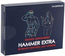 Martelo suplemento de desempenho masculino de ação extra rápida para homens, erva de cabra com tesão, Tongkat Ali, Ginseng, Maca, Tribulus, Ashwagandha, Vitamina B6 & Magnésio, energia, resistência e suporte de resistência