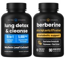NutraChamps Suporte Respiratório e Metabólico Completo: Lung Cleanse & Berberine Duo