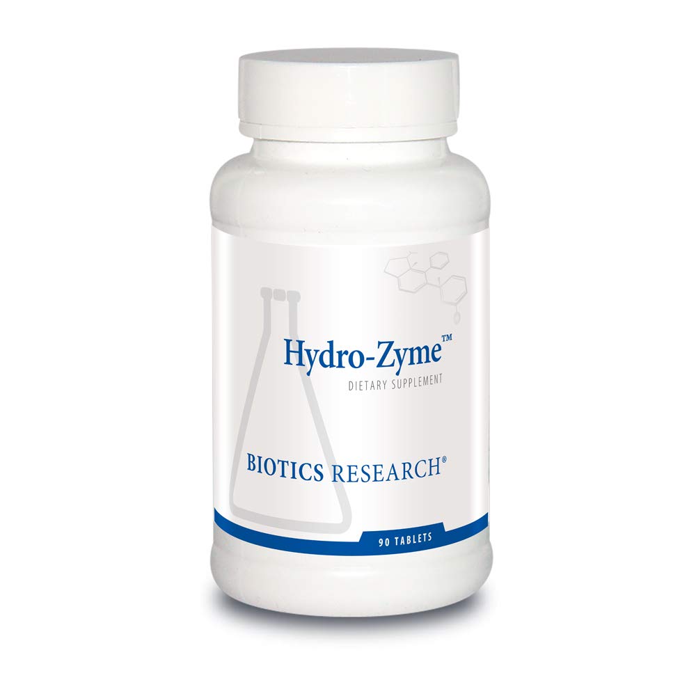 Biotics Research Hydro-Zyme Digestive Support, Contém cloreto de betaína, Suporta saudável pH gástrico 90 Comprimidos
