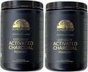 Carvão Orgânico Pó Ativado Carvão Natural, Vegan, Orgânico, OGM grátis - Grande garrafa 25 oz Pó - 2pack