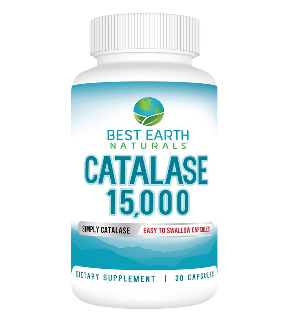 Melhor Terra Naturals Catalase Suplemento 15.000 - Suplementos de cabelo para cabelos fortes - 30-Dia de fornecimento