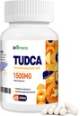 Pure TUDCA Supplement 1500 mg, Alta Pure Tauroursodeoxicólica Ácido Bile Salts, Suporte Fígado para Detox Limpeza Fígado e Reparar, Não OGM, Fácil de Engolir, Feito nos EUA, 60 Cápsulas