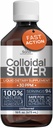 Líquido Colóide Prata 16 fl oz 30 PPM - Água de Prata Hidrosol Bioativa - Suporte Imune Natural Solução Suplemento Nano Sol - Mineral Iônico - Prata Estruturada Orgânica