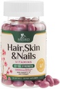 Cabelo, pele e unhas Vitaminas para mulheres - Biotin 5000mcg para apoiar o crescimento do cabelo com óleo de Argan, colagénio e ácido hialurônico, bela, pele mais forte, cabelo & unhas Suplemento Vitamina - 120 Softgels