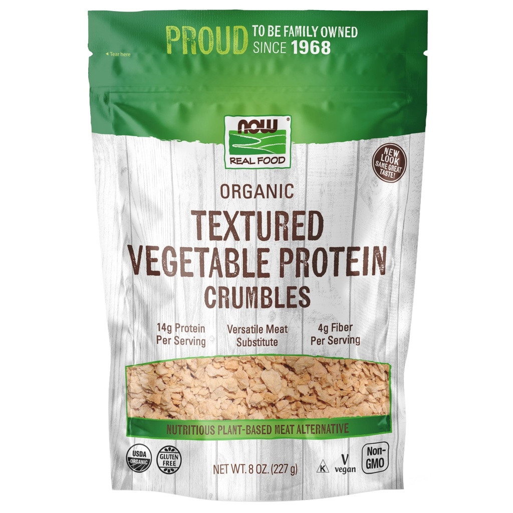 AGORA Alimentos, Grânulos de Proteína de Soja Texturizada Orgânica, Não-GMO, Versátil, Proteína Fonte de Vegetais, 8-Onça (Packaging May Vary)