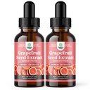 GSE Extrato de Sementes de Toranja Líquido - Uma Gota Diaria - Extrato de Sementes de Uva Super Concentrado Drops Líquidos Ricos em Bioflavonóides e Polifenóis para Gut Health & Imune Support - 2 Pack Bundle - 120 dias
