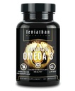Leviathan Fish Oil Omega 3 Cápsulas Premium Norueguês Omega 3 Fish Oil for Heart, Cérebro, & Imune Support
