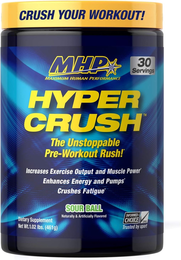 Mhp Bcaa Strong Pre, Intra, Bebida pós-treino, Aminoácidos fermentados naturais, Leucina, Recuperação muscular, Bola azeda, 30 Servings