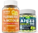 Açúcar grátis Curcumin açafrão 1000mg Suplemento chicletes com Vegan Omega 3 chicletes preenchidos 1000mg
