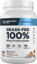 Laboratório Transparente Whey-Fed Protein Isolate - Naturalmente aromatizado, sem glúten Whey Protein Powder com 28g de proteína por serviço & 9 Aminoácidos - 30 Servings, Aveia Chocolate Chip Cookie