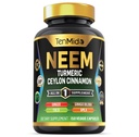 Neem Leaf Supplement - Fórmula 8in1 - Combine com a Turmérica, Ceilão Canela, Ginger, Tulsi, Ginkgo Biloba, Amla, e Pimenta Negra - Apoio à Saúde Imune - 150 Cápsulas Vegan