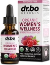 Equilíbrio Hormônio para Mulheres & PMS Alívio - Bem-Estar das Mulheres Hormonal Orgânico Suplementos de Balança Liquid Drops & Menstrual Cram Apoio Período - Folha de Framboesa, Chasteberry, Black Cohosh Suplemento 1 Oz