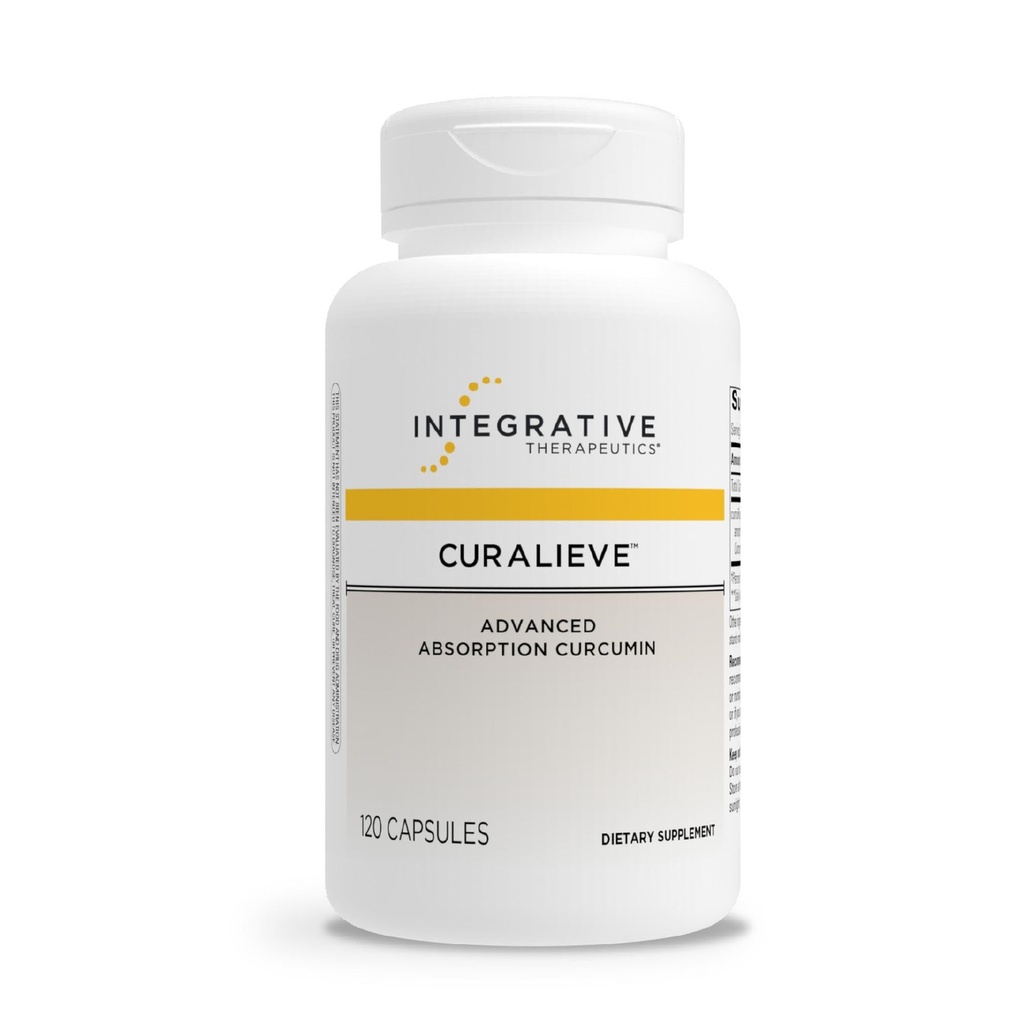 Terapêutica Integrativa Curalieve - Fórmula de Curcumina para Apoio Antioxidante* - Alta Absorção Curcumina - Vegan, Gluten-Free & Dairy-Free - 120 Cápsulas (60 Servings)