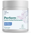 O Amino CO. - Execute pré-treino em pó Suplemento com Puro Aminoácidos EAA e sabor natural, Stevia Adoçado Pré-treino Energia Boost para homens e mulheres - Framboesa Azul (6.7 oz)