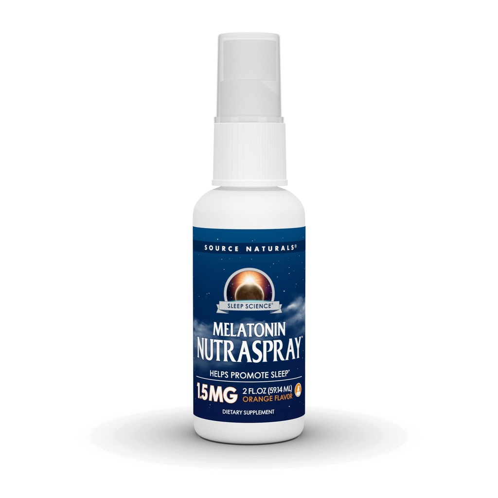 Fonte Naturals Sono Ciência Melatonina NutraSpray -Orange flavored - 1,5 mg - 2 líquidos oz