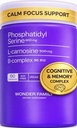 Fosfatidilserina 600 mg com L-Carnosina 500 mg + B6, B12 & Folato — Complexo PS de Lecitina de Girassol Não Soja — Baseada em Plantas, Não-GMO — Suporta Função Cognitiva, Integridade da Membrana Celular — 60 Cápsulas