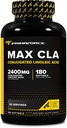 Primaforce CLA 2400 mg por serviço (180 softgels) - Max CLA - para homens e mulheres, sem estimulação, sem OGM e sem glúten