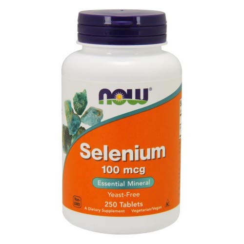 Agora Alimentos agora Alimentos, Selênio, (2 Pack) Levedura livre, 100 mcg, 250 comprimidos