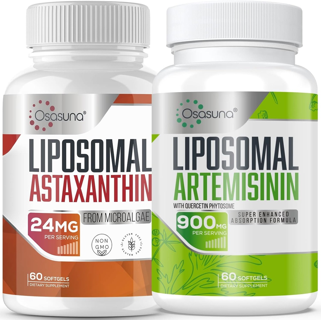 Astaxantina lipossómica 24MG com Artemisina 600 mg