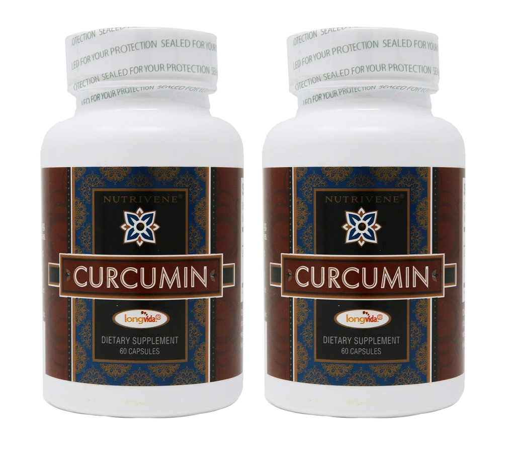 2- Pack Curcumin Longvida por Nutrivene (500 mg, 60 cápsulas)