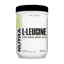 NutraBio 100% puro L-Leucina - Recuperação e suporte muscular - Forma Aminoácido naturalmente fermentado - Vegan, Não-GMO, Sem glúten - (500 Grams)
