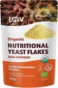 LOOV Organic Non-Fortificated Nutritional Yeast Flakes - Vegan, Gluten Free, Não-GMO Unfortified Nooch - Boa fonte de B-Vitamins naturais - Não adicionado de sal ou açúcar - Resealable Bag, 8 Onças (227 Grams)