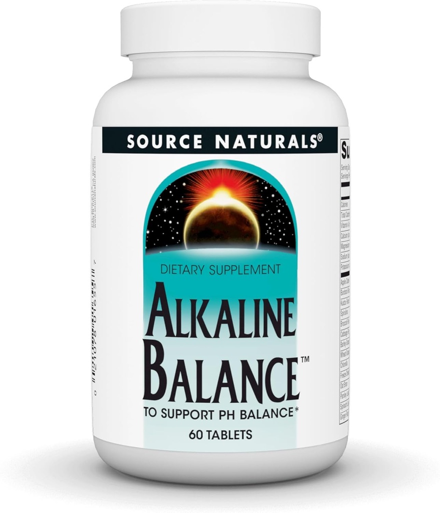 Balanço alcalino de origem natural, para apoiar o equilíbrio PH*, 60 comprimidos