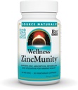 Fonte Naturals Wellness ZincMunity, Suporta Absorção de Zinco, Metabolismo e Utilização para Saúde Imune*, 50 mg Zinc - 30 Cápsulas Vegetarianas