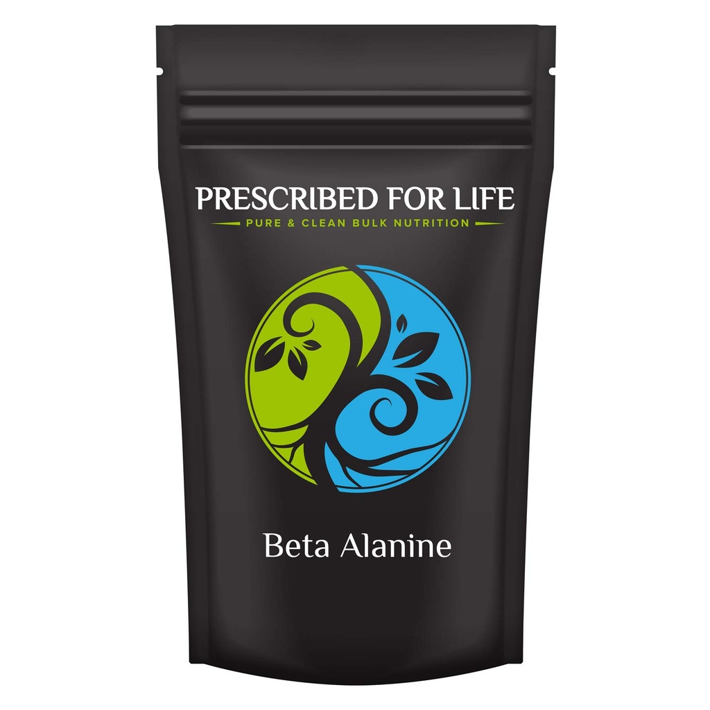 Prescrito para a vida Beta Alanine Pó, Naturalmente Ocorrendo Suplemento Aminoácido Não Essencial (56g)