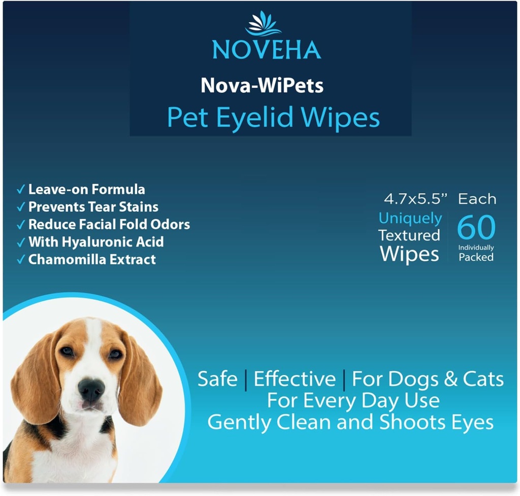 NOVEHA Pet Drops □ Solução avançada de lanosterol (60 contas)