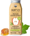 Xarope de tosse de muco adulto Matys para adultos e crianças 12 anos e acima, aliviar Ivy alívio com ingredientes orgânicos & zinco, 6 Fl Oz