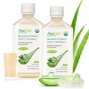 AloeCure USDA Orgânico Aloe Vera Juice Made Within 12 Hrs of Harvest - Pure Aloe Juice Natural Digestive Supplement to Support Digestion, Imune System and Balanced Stomach Acidez, 2 x 500ml Garrafas