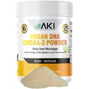 AKI Omega 3 DHA Micro Algas Powder Supplements - Vitamina Keto Baseada em Planta para Inflamação - Alternativa ao óleo de peixe ou krill - Vegan & GMO-Free (1.94oz/55g)