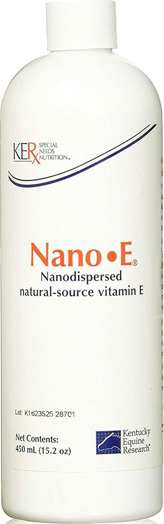 Kentucky Equine Research Nano -E: Fonte Natural Vitamina E Antioxidante para Cavalos, 450 mL