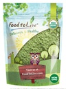 Alimentos para viver Wheatgrass orgânico em pó, 1 Libra — Não-GMO, Folha inteira, cru, não-irradiado, Puro, Vegan Superfood, A granel, Grande para suco, Rico em fibra, clorofila, ácidos gordos e minerais