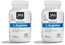 Mercado inteiro de alimentos, L Arginina 500Mg 100 bonés vegetarianos (Pacote de 2)
