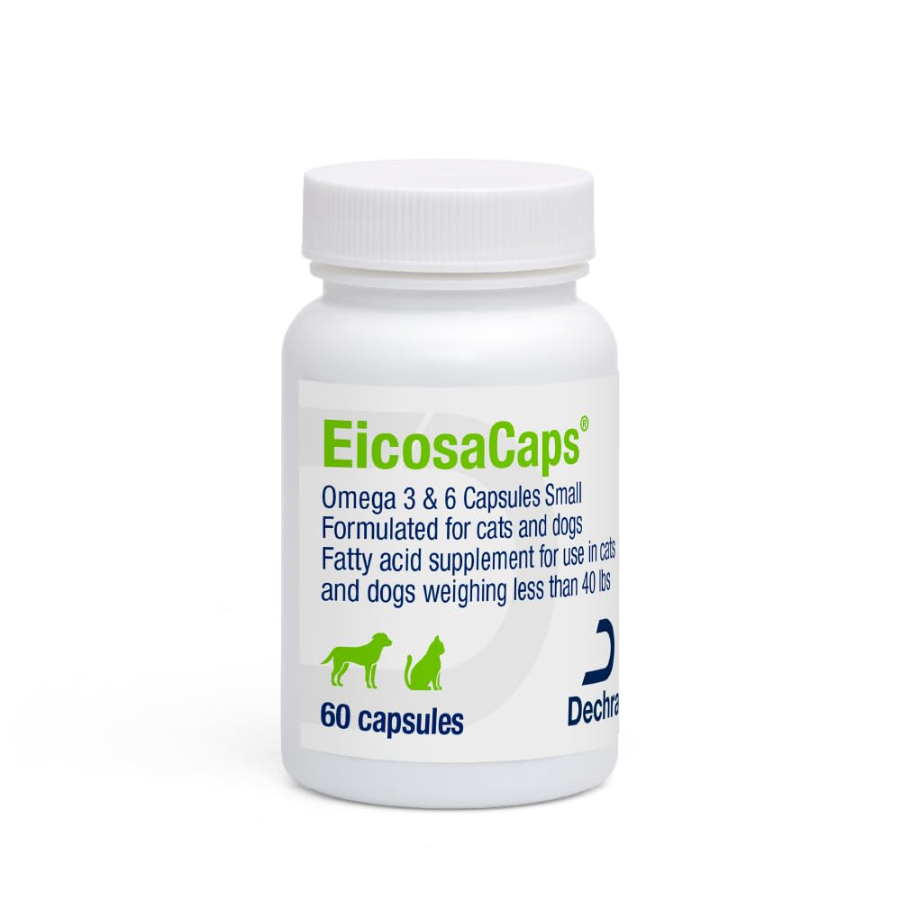 EicosaCaps® Omega 3 & 6 Cápsulas para Cães e Gatos, 120 ct