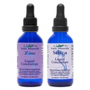 Eidon Ionic Minerals Liquid Silica & Zinc Drops, 2 Fl Oz, Saúde Imune, Cuidados com a pele, Ingredientes All-Naturais, Sem cores artificiais ou conservantes