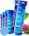 NoMoreBebidas Anti-alcoólico Suplemento de Desejos de Detox e Combate ao Fígado □ Suporte energético Bebidas de substituição de álcool □ Suplemento de Cardo de Leite Orgânico & Raíz de Dandelion & 5HTP (40) Pílulas de Energia