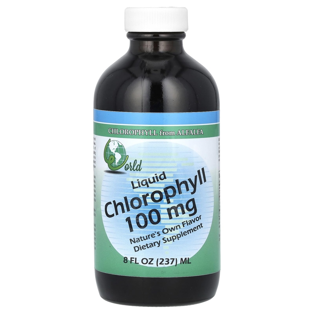 Mundial Orgânico - Clorophyll Liquid 100mg, 8 oz líquido